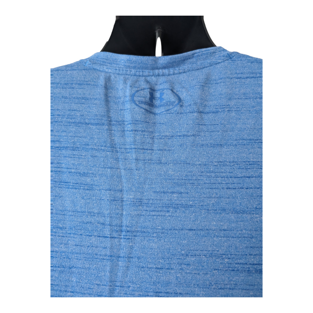 Under Armour Heatgear T-Shirt Blue Slub Knit Men's Size L - Picture 3 of 6